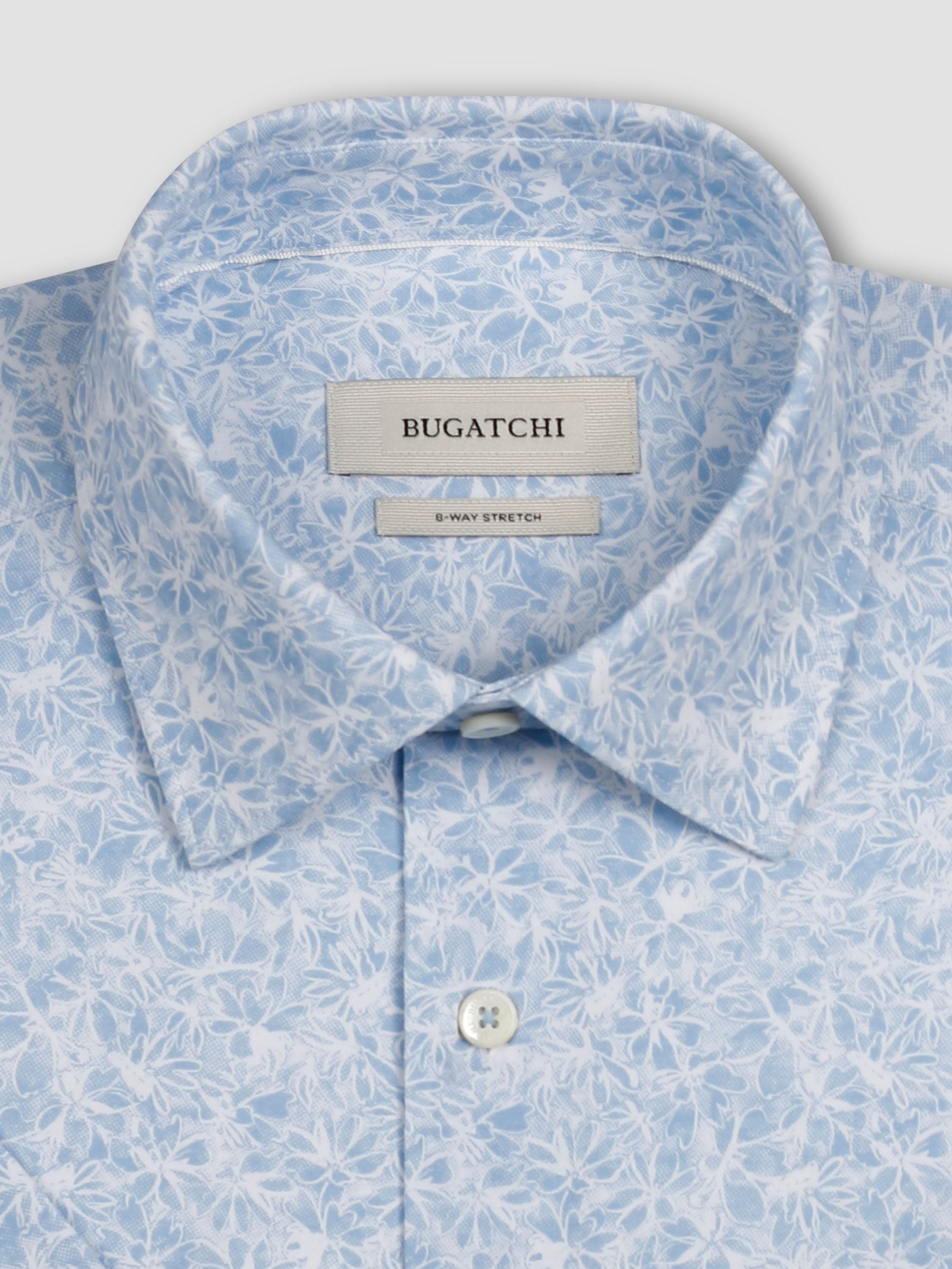Bugatchi Ooohcotton S/S Shirt, Air Blue