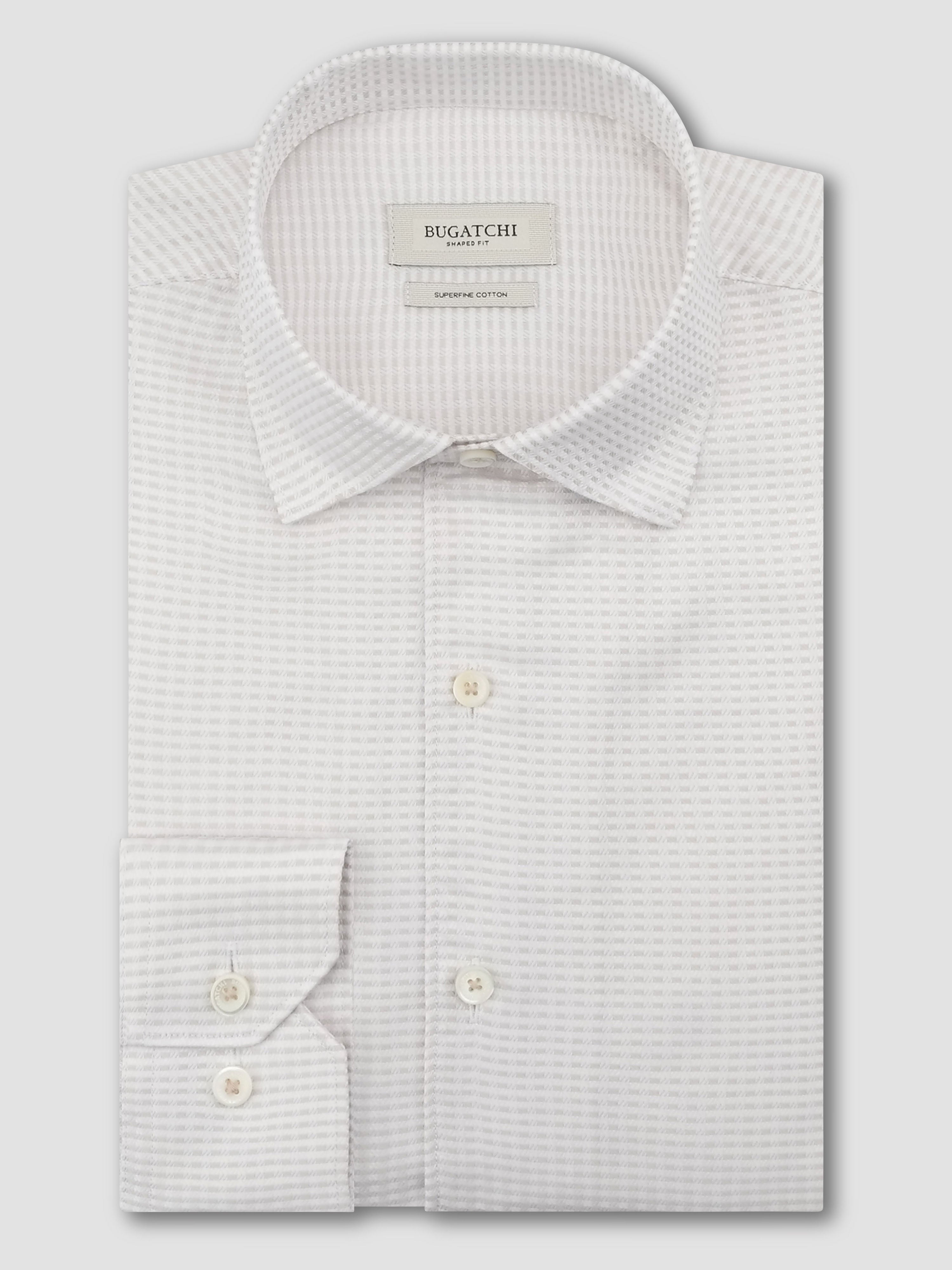 Bugatchi L/S Alvin Shirt, Almond