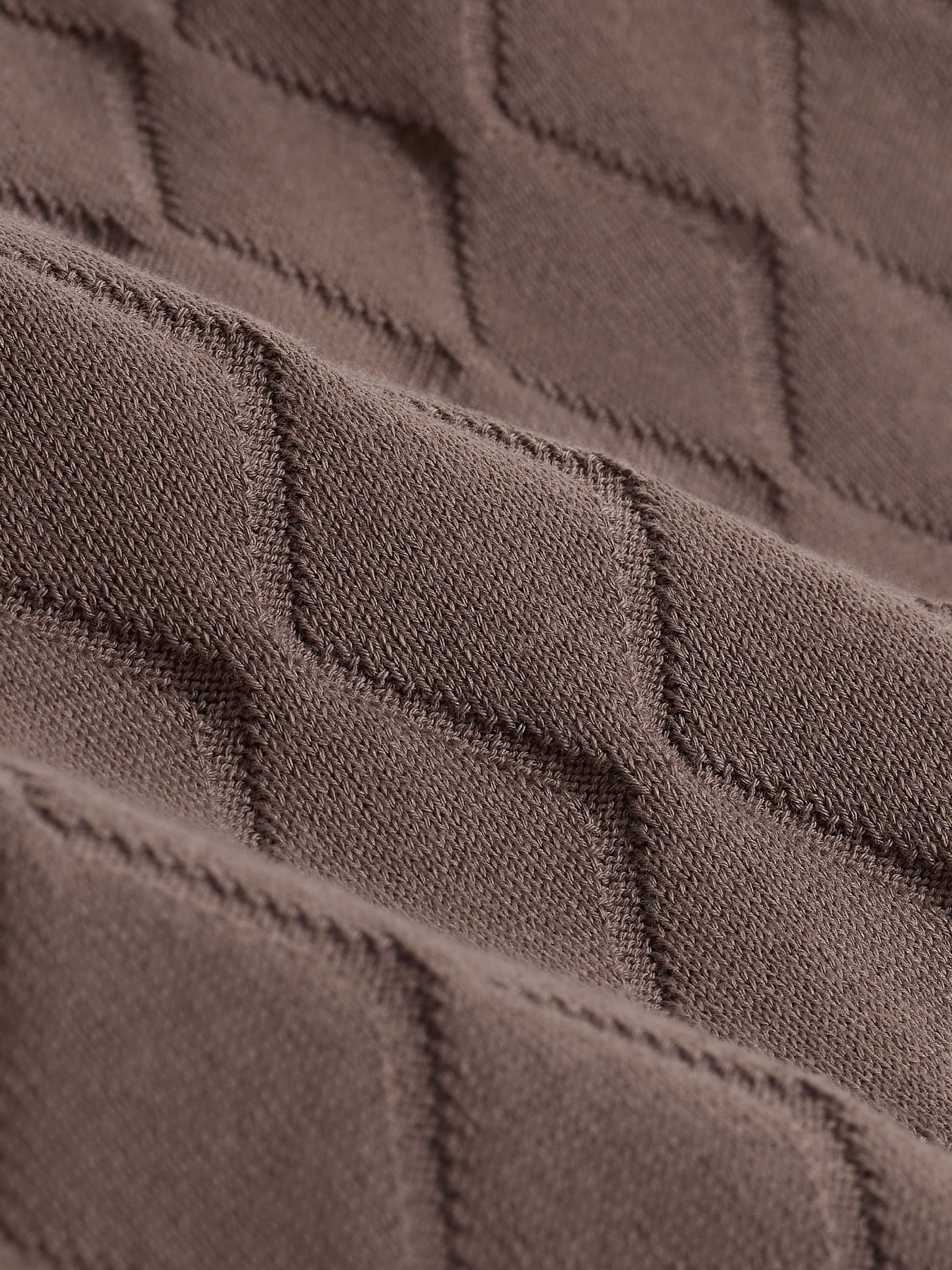 Bugatchi S/S 3 Button Polo Sweater, Taupe
