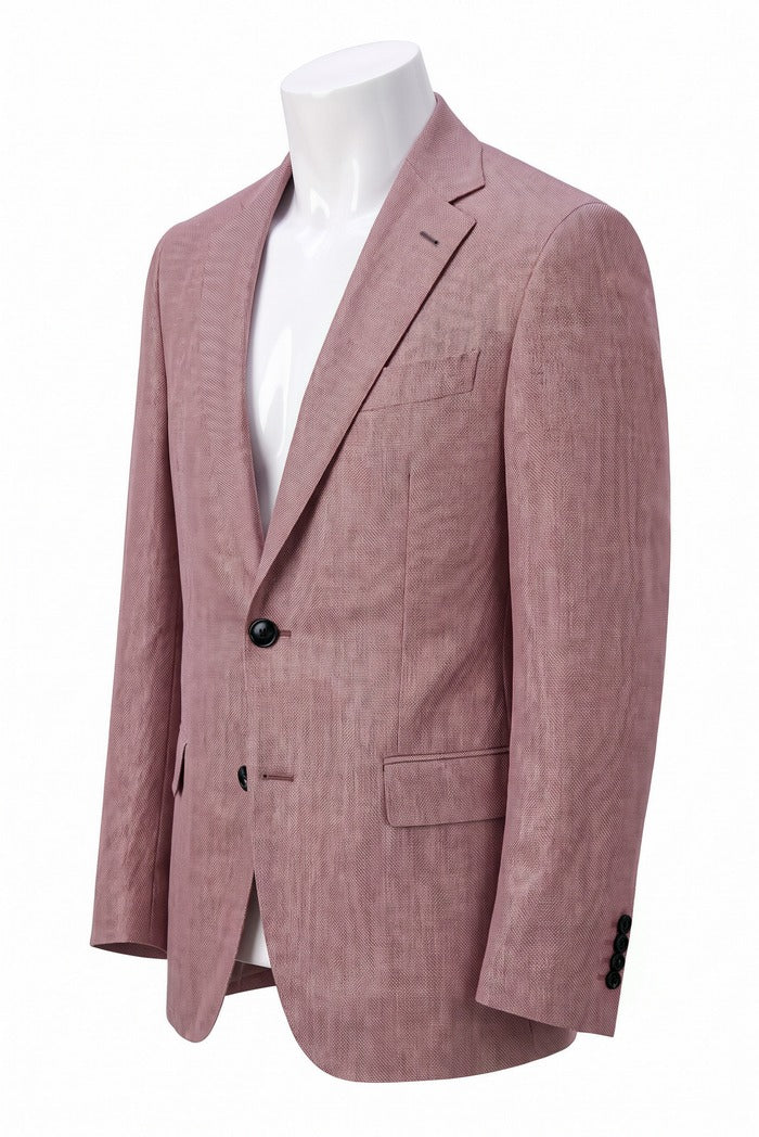 Corneliani Academy Silk & Wool Sport Coat, Dusty Rose – view 4
