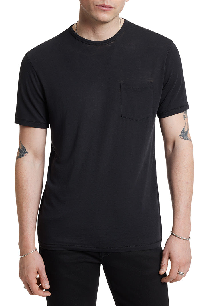 Bond Short Sleeve Burnout Crew | Black