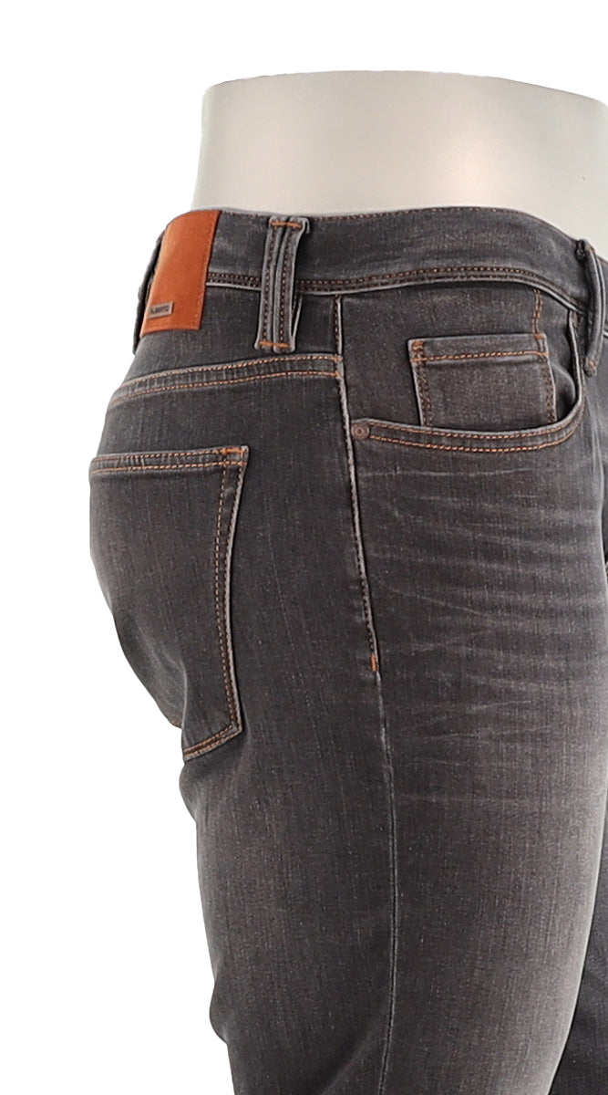 Alberto Men's Pipe Lefthand Denim In Charcoal Close Up