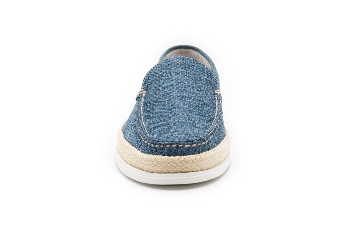 Watercolor Cotton Venetian Loafers Ocean