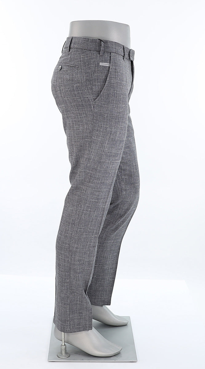 Meyer 2026 Bonn Linen Pants, MID GREY