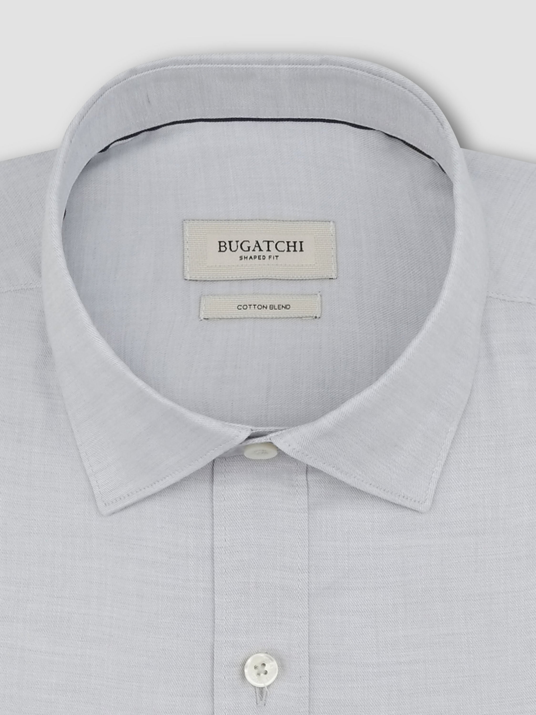 Bugatchi L/S Axel Shirt, Platinum