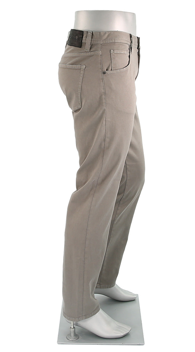 Stone Stretch Colored Denim Pewter