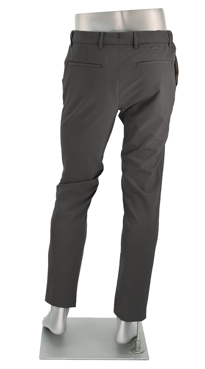 Alberto Slim Performance Move Pant Charcoal Back View