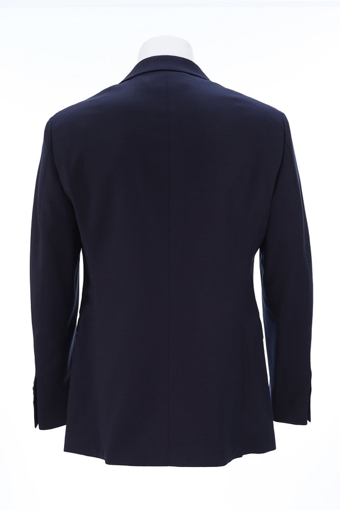 7 Downie St. Men’s Navy Modern Fit Sports Coat Back View – Mondo Uomo