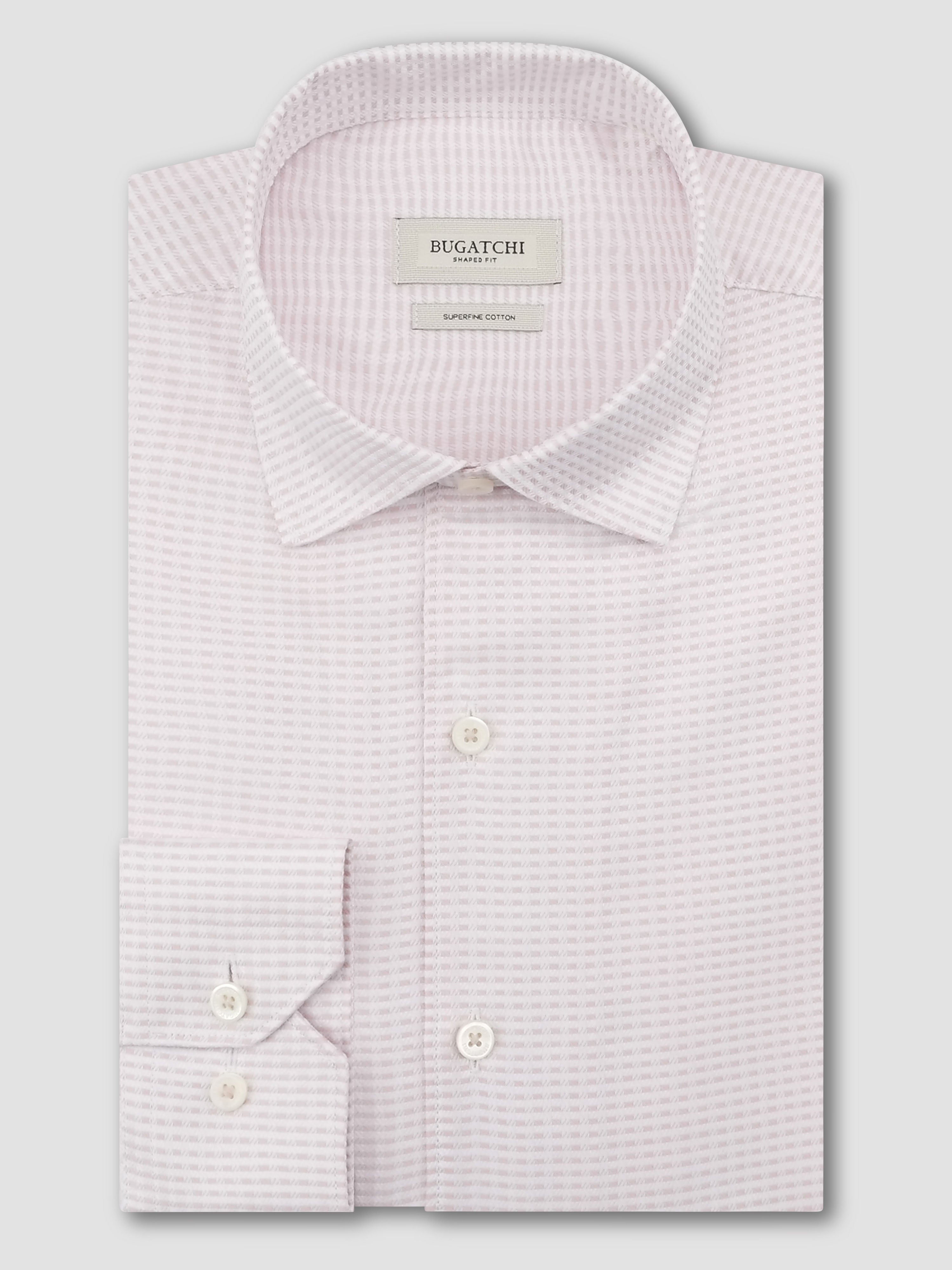 Bugatchi L/S Alvin Shirt, Dusty Pink