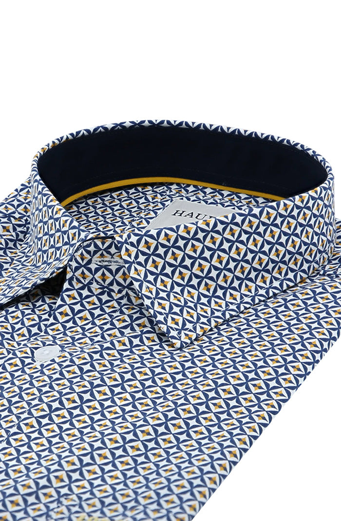 Haupt Short Sleeve Shirt For Men In Navy 9023-2914