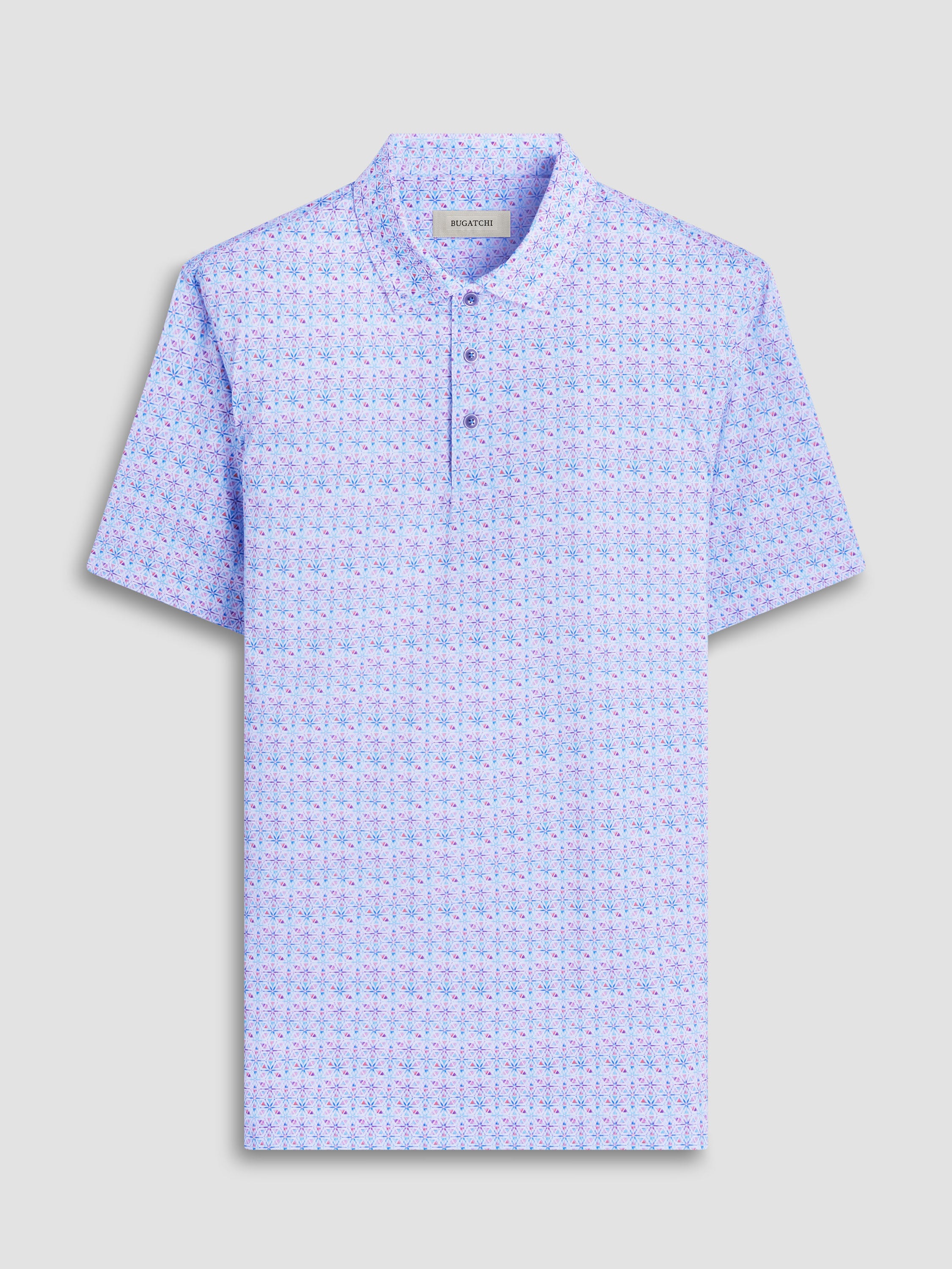 S/S Bugatchi Ooohcotton Victor Polo For Men In Pink - Mondo Uomo