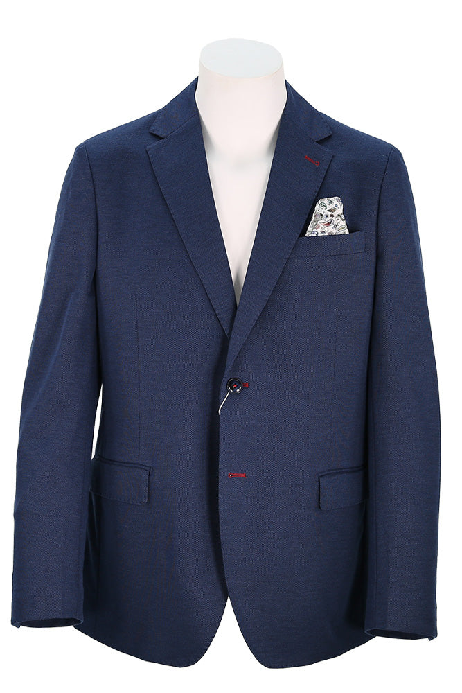 7 Downie Boston Sport Coat For Men In Deep Navy Blue - Mondo Uomo