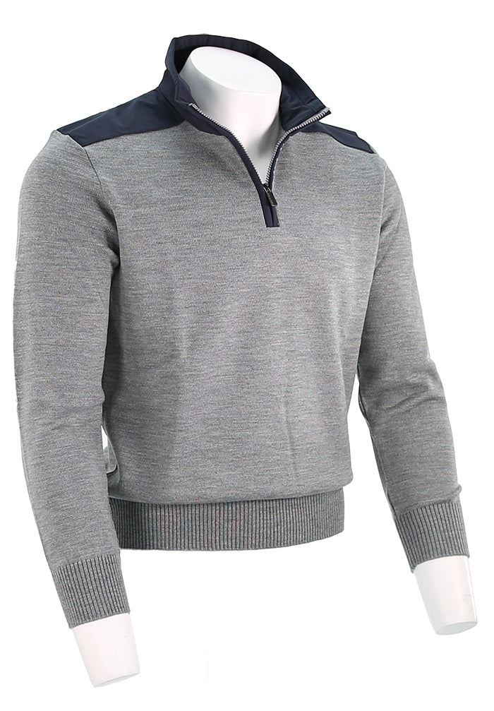 Typhoon Re4x4 Soft Cool Touch Wool Half Zip Sweater For Men in Grey 99311021