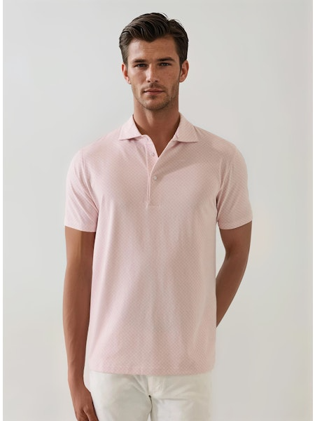 Patrick Assaraf S/S Polo, Rose Wood