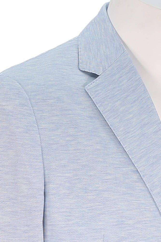 7 Downie Street Men's Murray Sport Coat In Light Blue Close Up