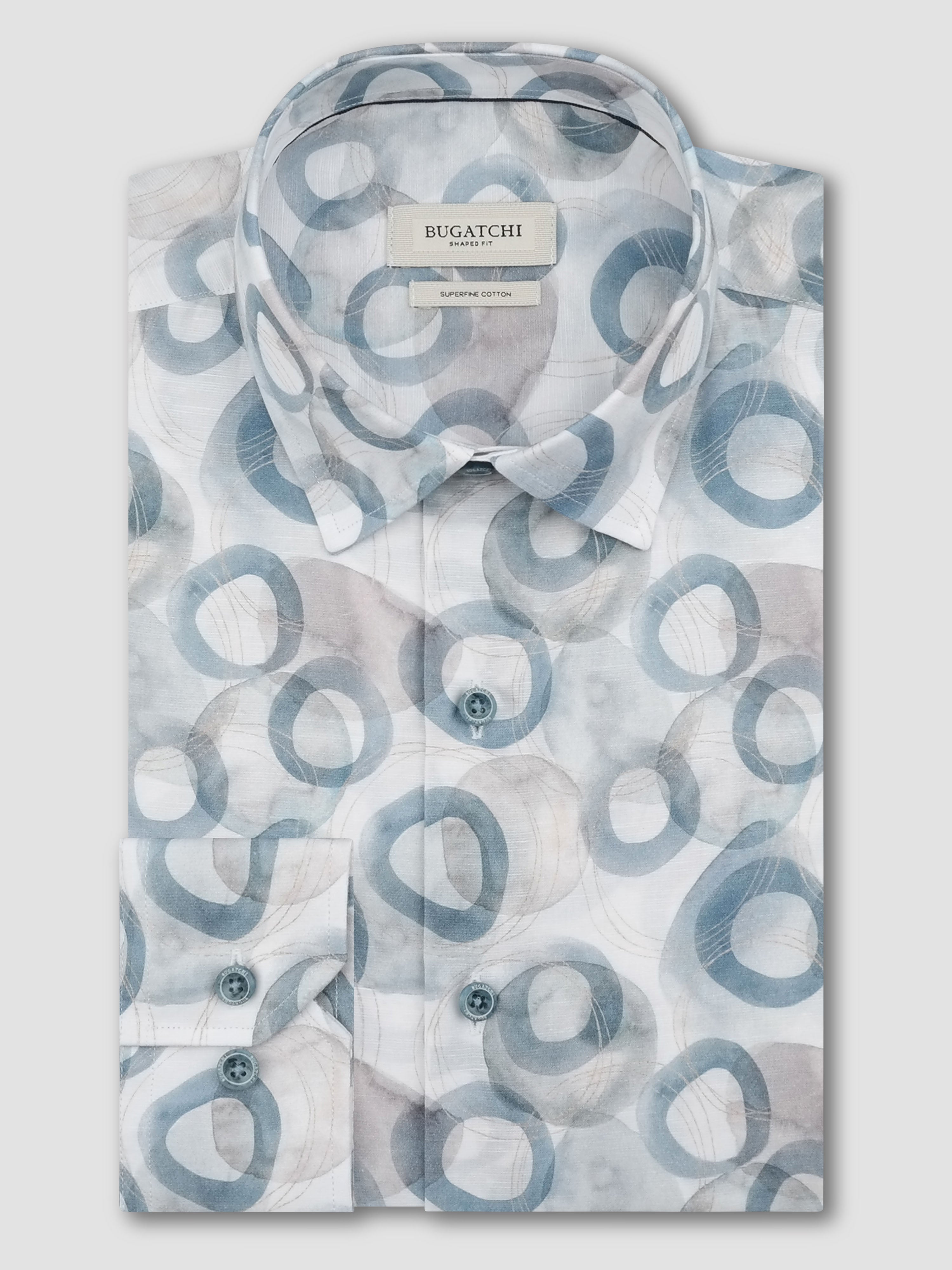 Bugatchi L/S Julian Shirt, Cobalt