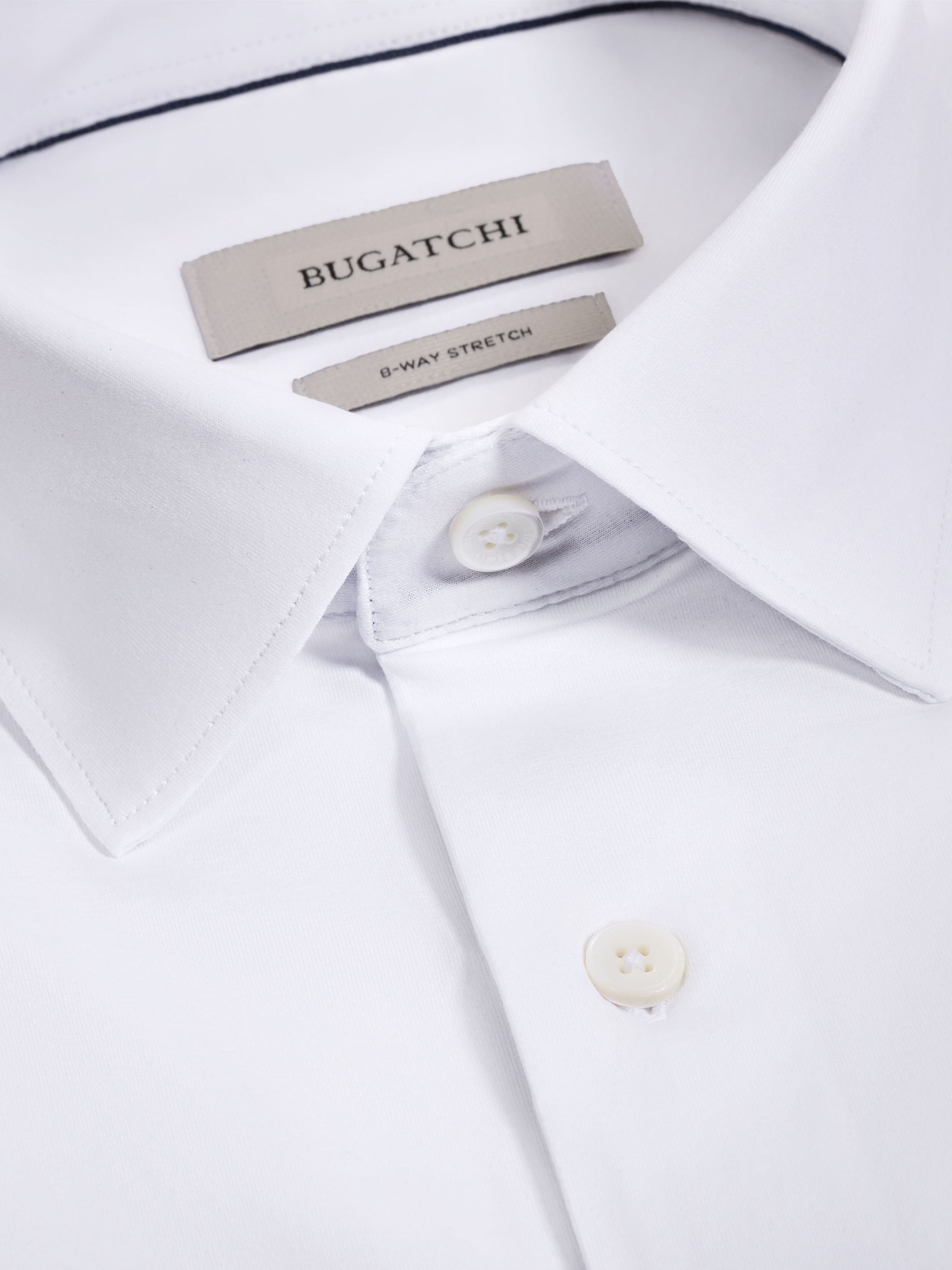 Bugatchi Ooohcotton S/S Shirt, White