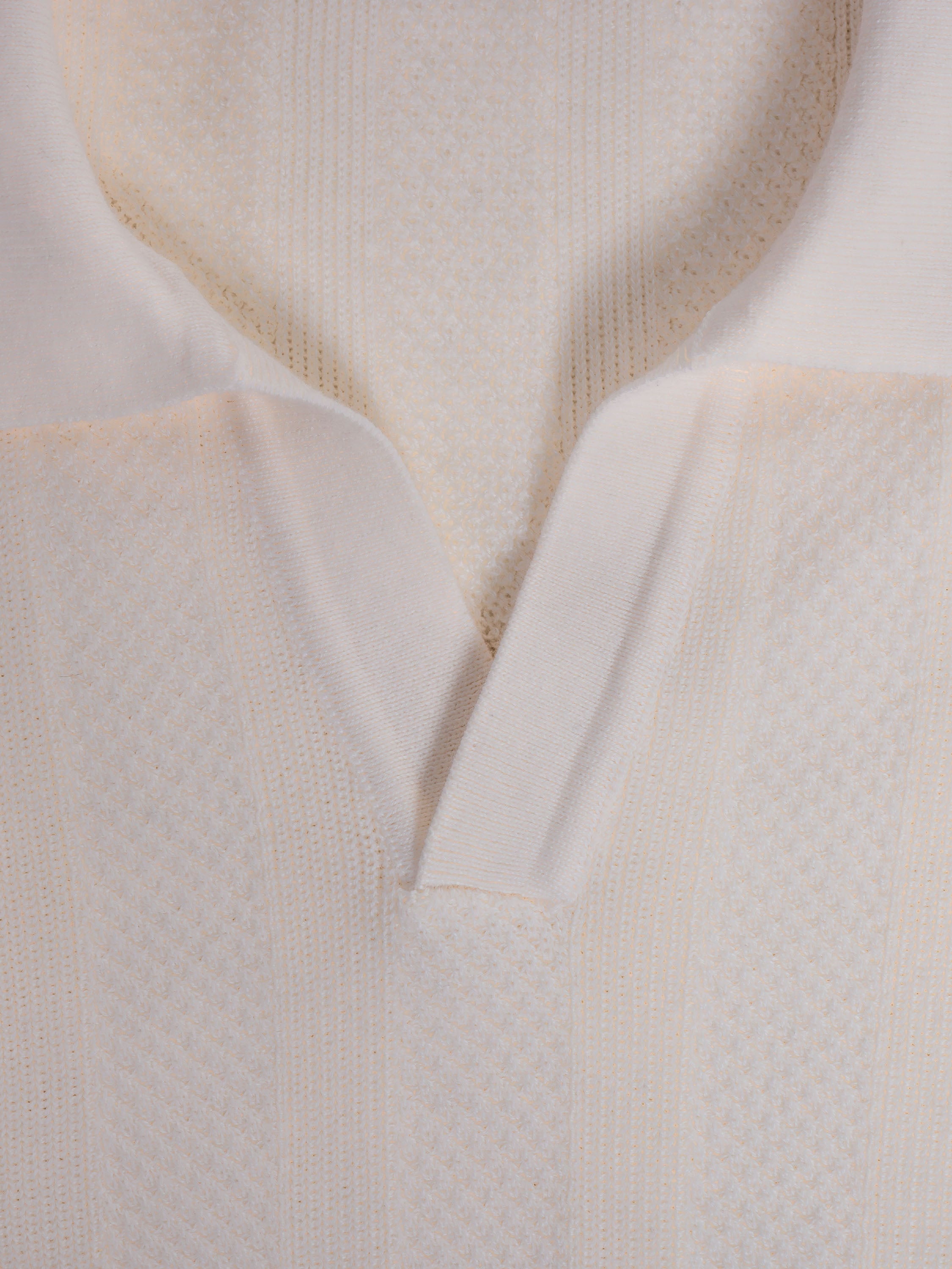 Bugatchi S/S Johnny Collar Sweater, Ivory