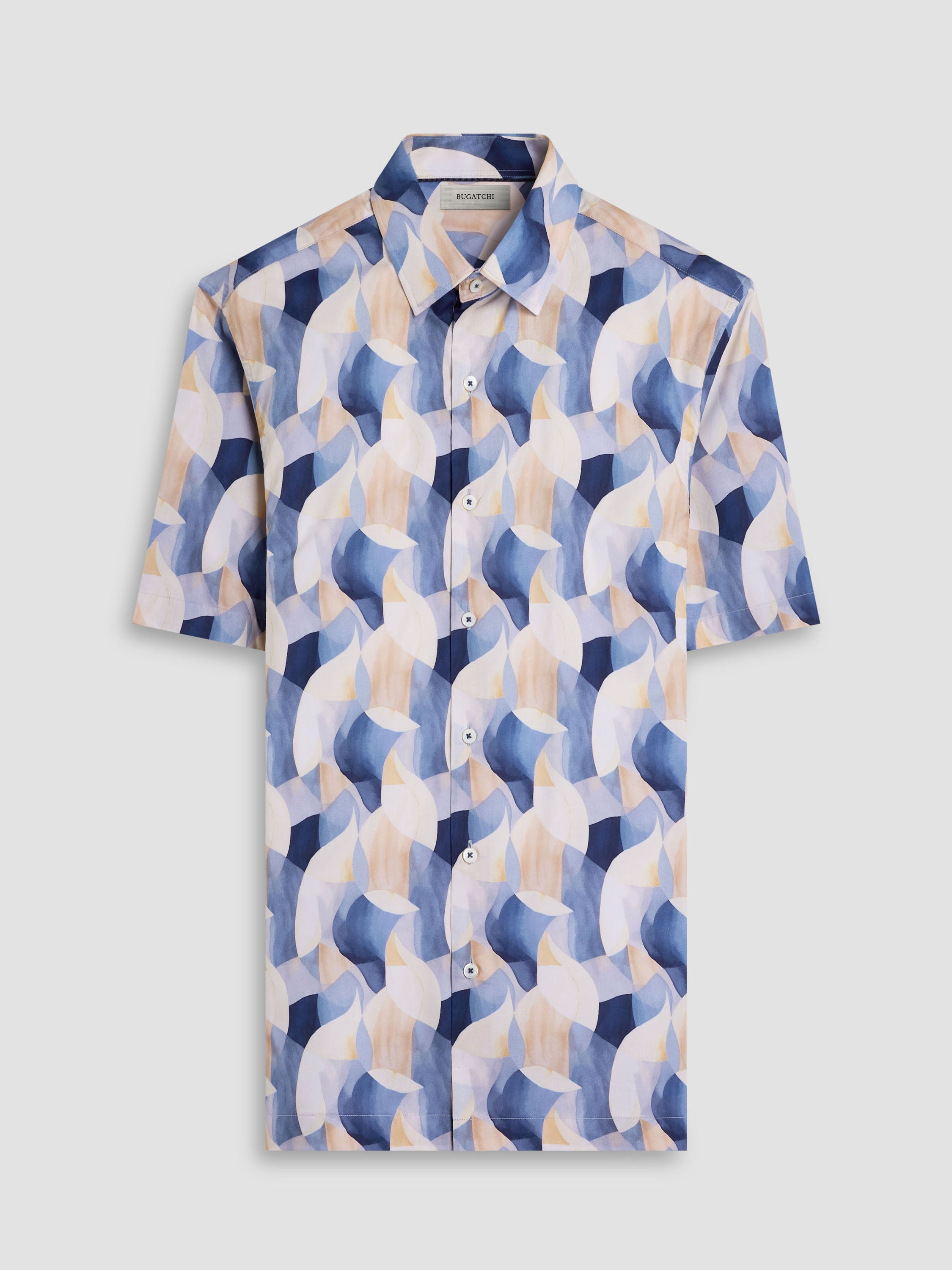 Bugatchi S/S Shirt, Cobalt