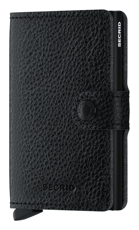 SECRID Men's Miniwallet Vegetable Tanned In Black/Black - Mondo Uomo