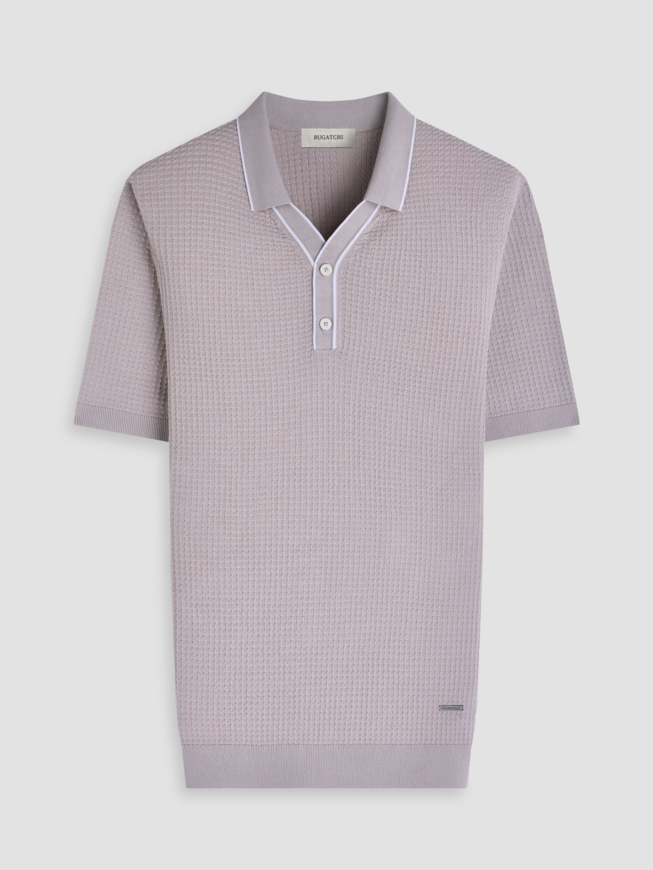 Bugatchi S/S 2 Button Johnny Sweater, Limestone
