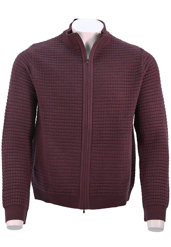 St. Croix Zip Cardigan, RUBY MARL