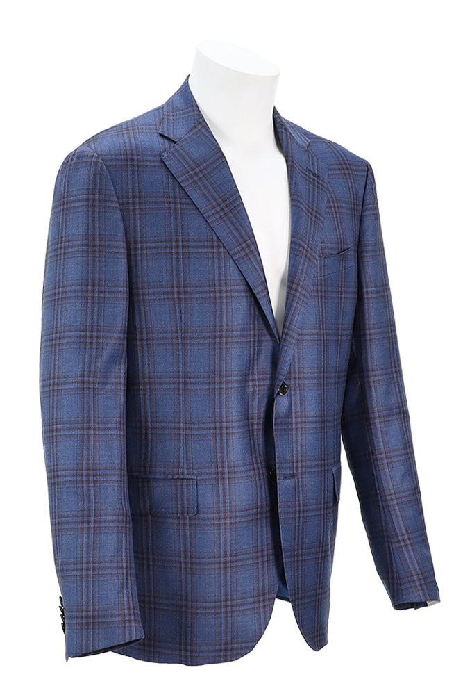 Corneliani Men's Check Sport Coat Angled View 627702