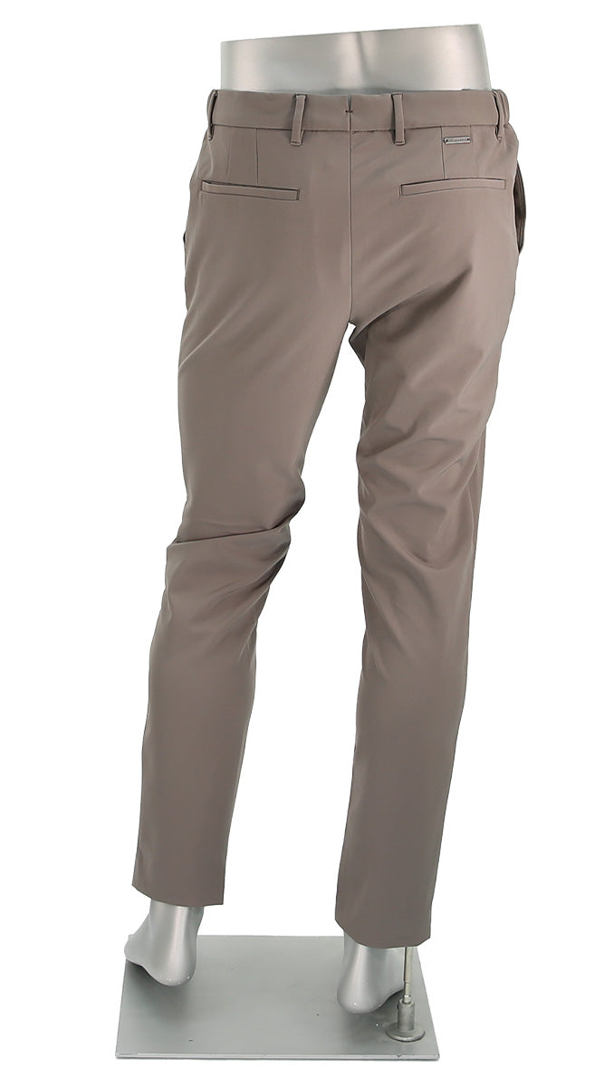 Alberto Slim Performance Move Pant Grey Back View