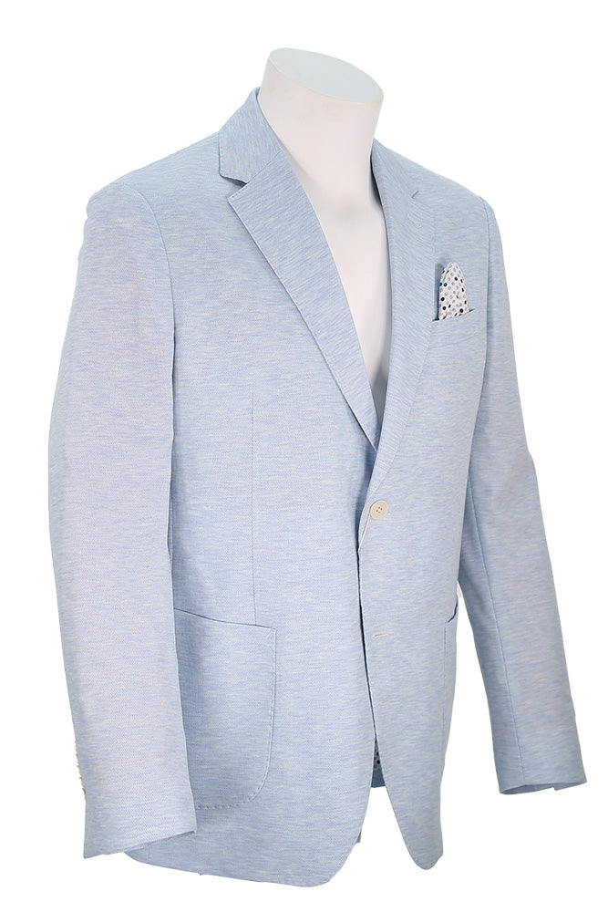 7 Downie Street Men's Murray Sport Coat In Light Blue Angled View