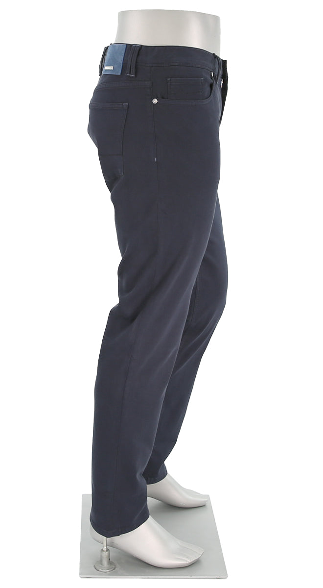 Alberto Pipe Stretch Colored Denim Navy – view 3