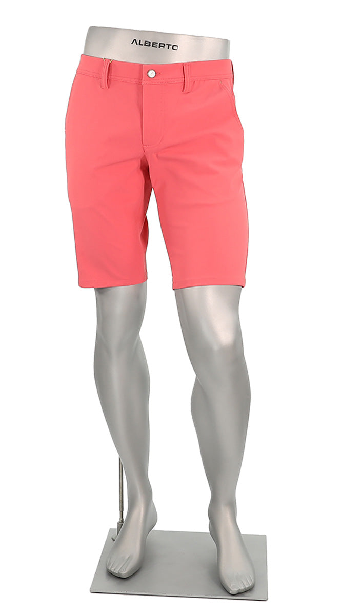 Alberto Earnie Golf 3X DRY Men’s Slim Fit Coral Red Activewear Shorts – Mondo Uomo