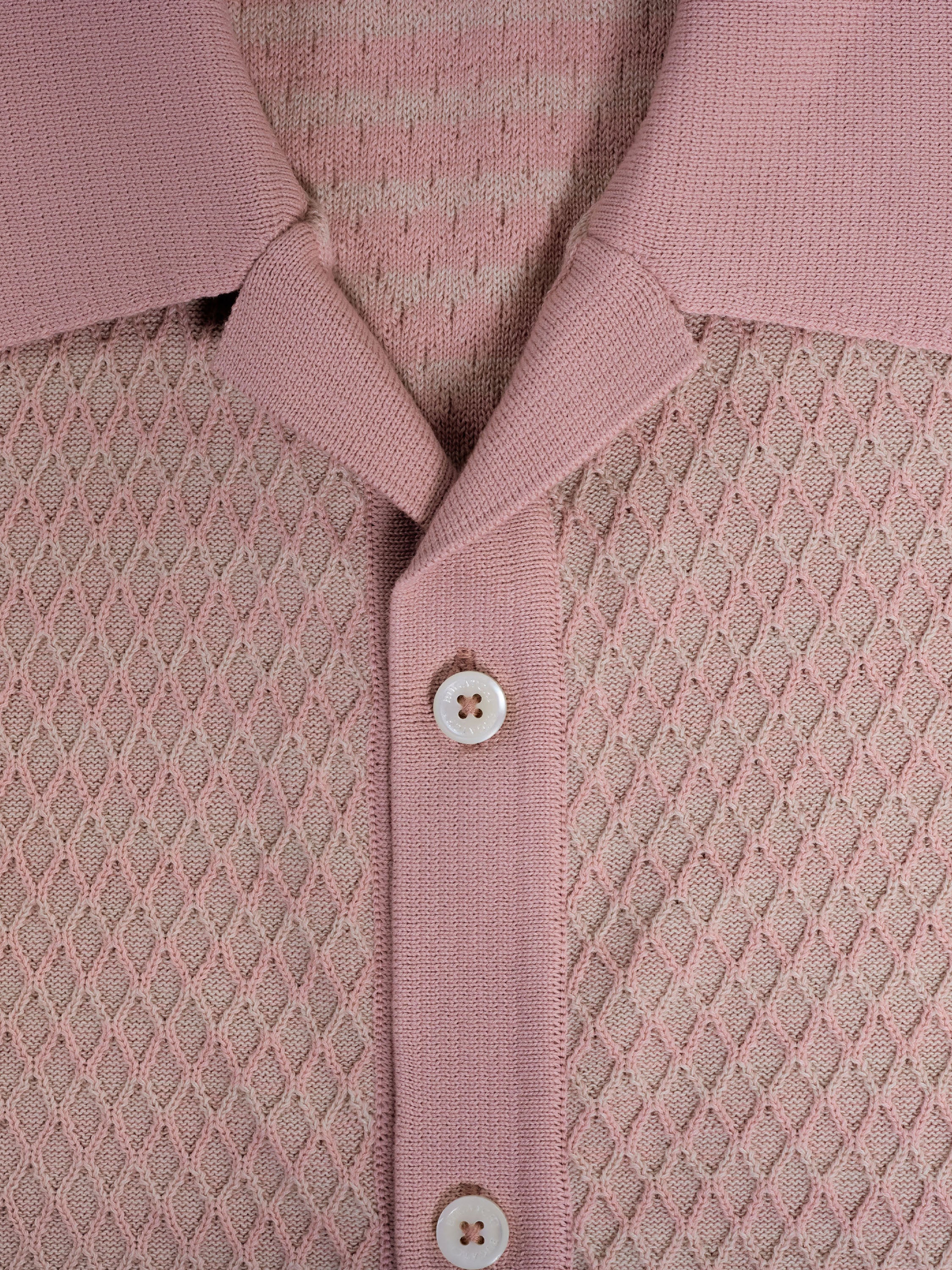 Bugatchi S/S Full Button Shirt, Dusty Pink