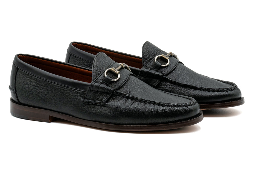 Martin Dingman Jacob Horse Bit Loafer, BLACK | Mondo Uomo Naples FL