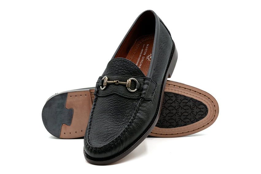 Martin Dingman Jacob Horse Bit Loafer, BLACK – view 2