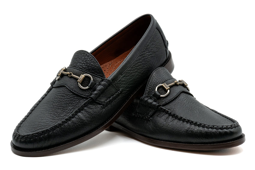 Martin Dingman Jacob Horse Bit Loafer, BLACK – view 3