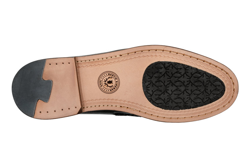 Martin Dingman Jacob Horse Bit Loafer, BLACK – view 7