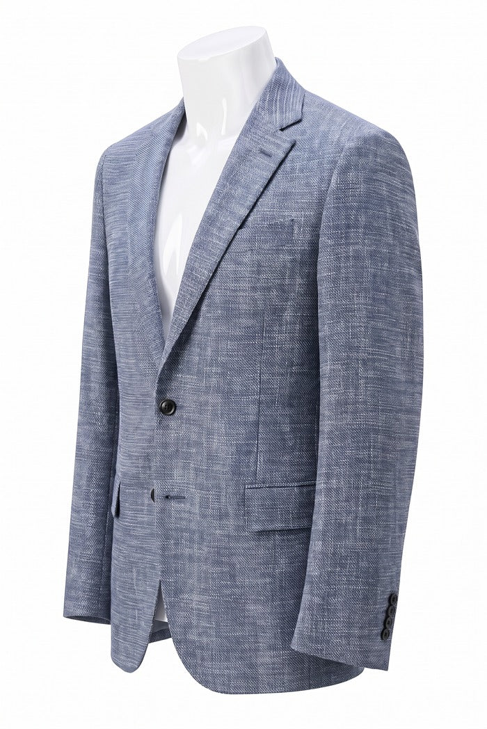 Jack Victor Conway Wool & Silk Slub Sport Coat, Blue – view 4