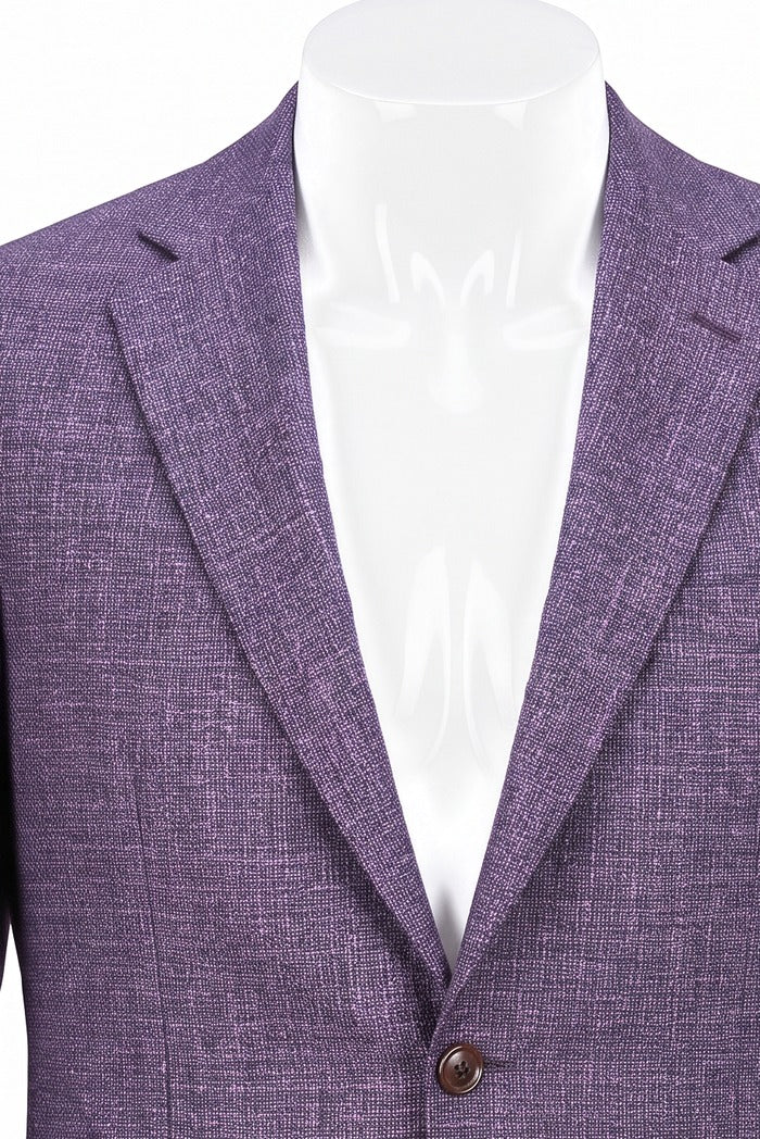 Jack Victor Conway Wool Sport Coat, Plum – view 3