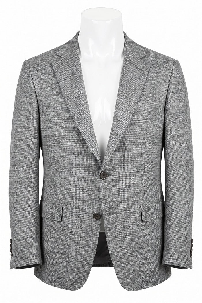 Jack Victor Conway Textured Wool Sport Coat, Grey | Mondo Uomo Naples FL