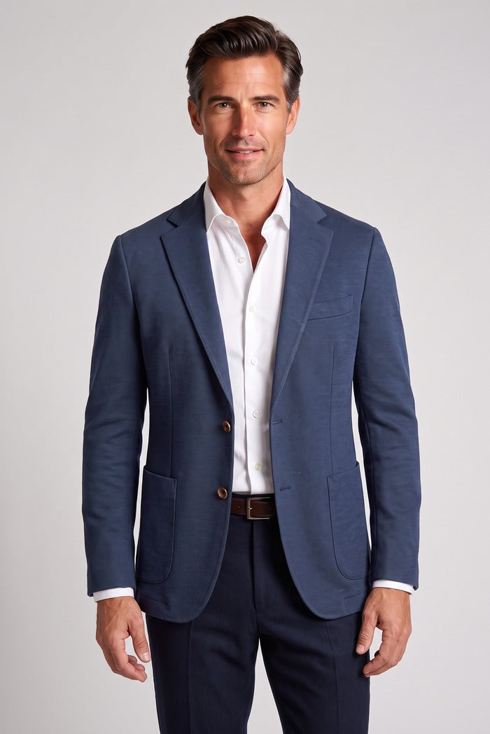 Jack Victor Hartford Knit Wool Sport Coat, Navy – view 2