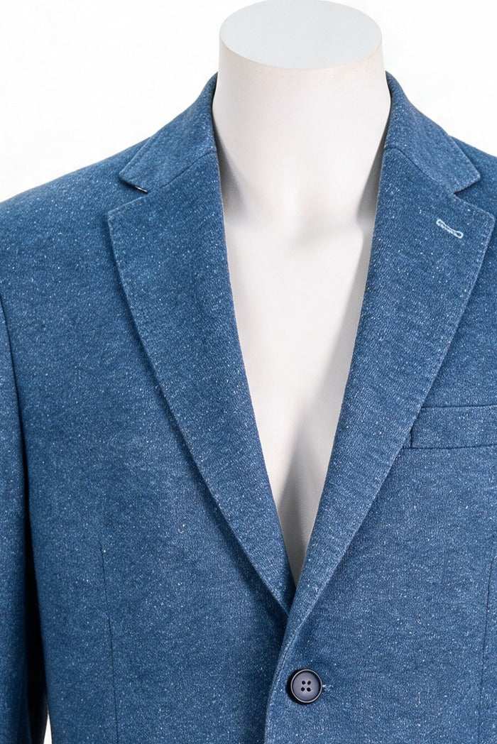 7 Downie Ludlow Donegal Knit Sport Coat, Navy – view 3