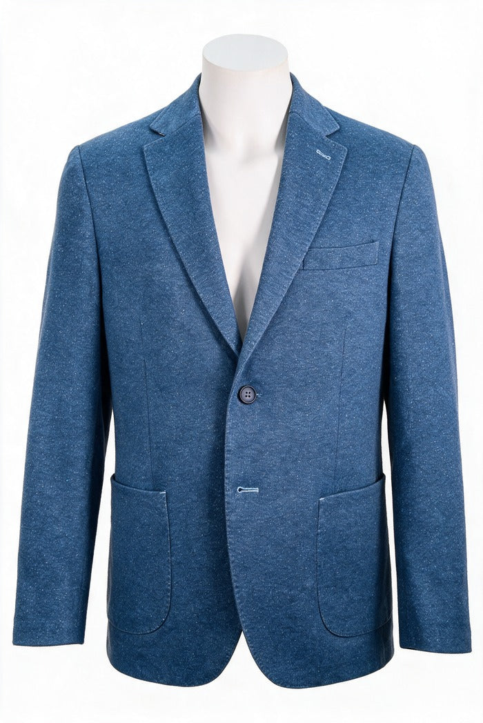 7 Downie Ludlow Donegal Knit Sport Coat, Navy | Mondo Uomo Naples FL