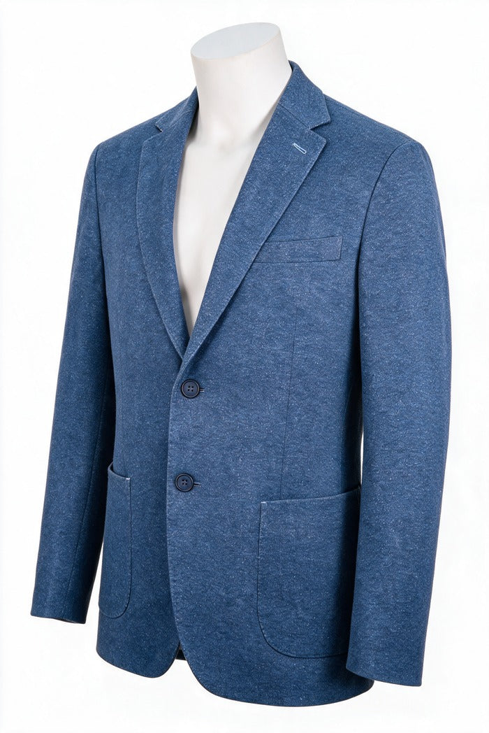 7 Downie Ludlow Donegal Knit Sport Coat, Navy – view 4