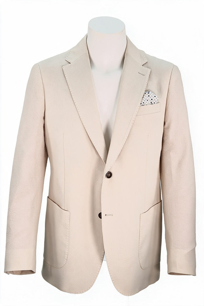 7 Downie Meridian Sport Coat, Beige | Mondo Uomo Naples FL