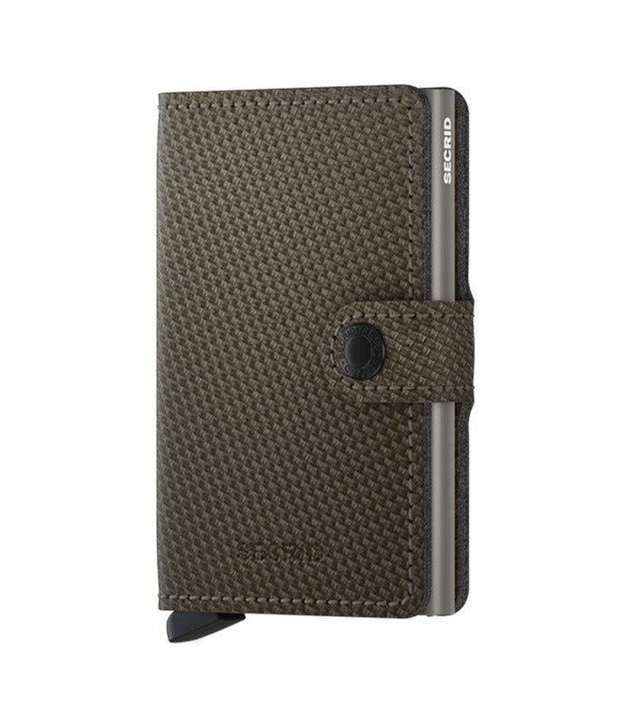 Secrid Miniwallet Carbon | Khaki | Mondo Uomo Naples FL