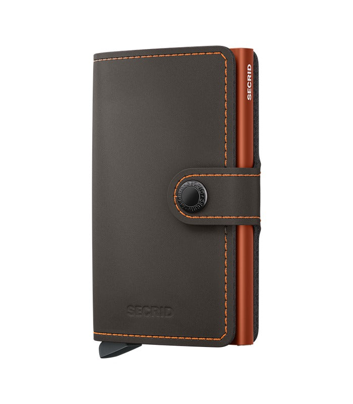 Secrid Miniwallet Matte | Truffle & Orange | Mondo Uomo Naples FL