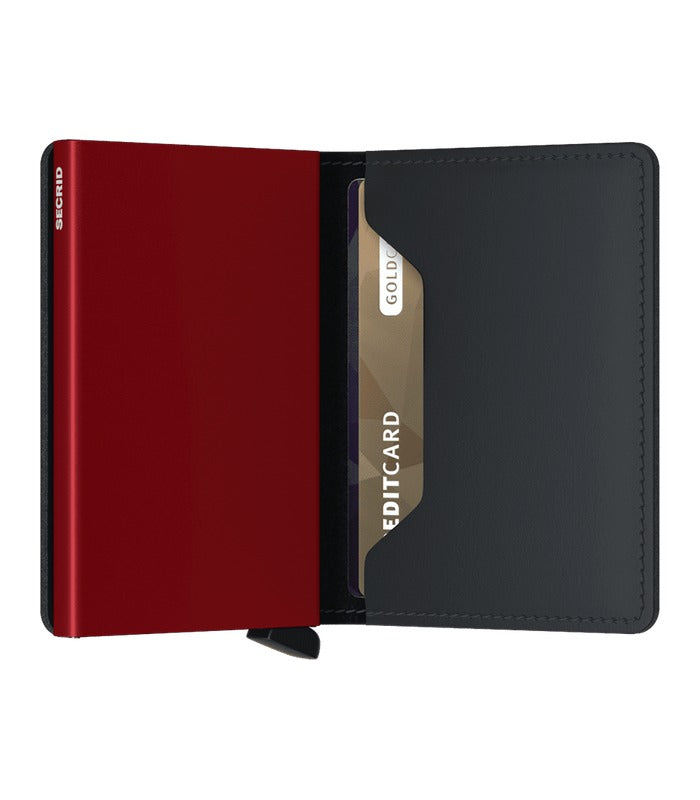 Secrid Slimwallet Matte | Black & Red – view 2