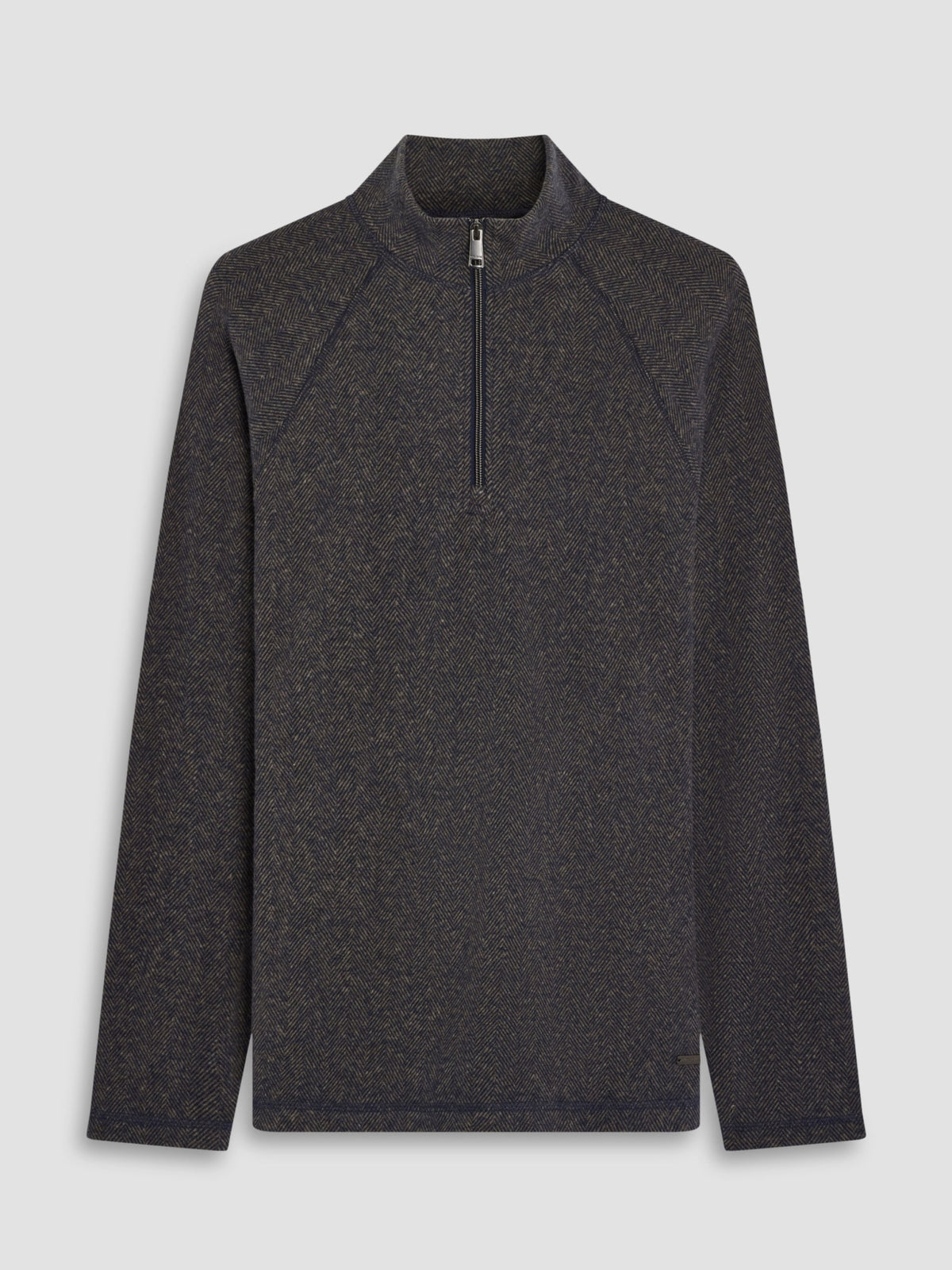 Bugatchi L/S Quarter-Zip Knit, Navy | Mondo Uomo Naples FL