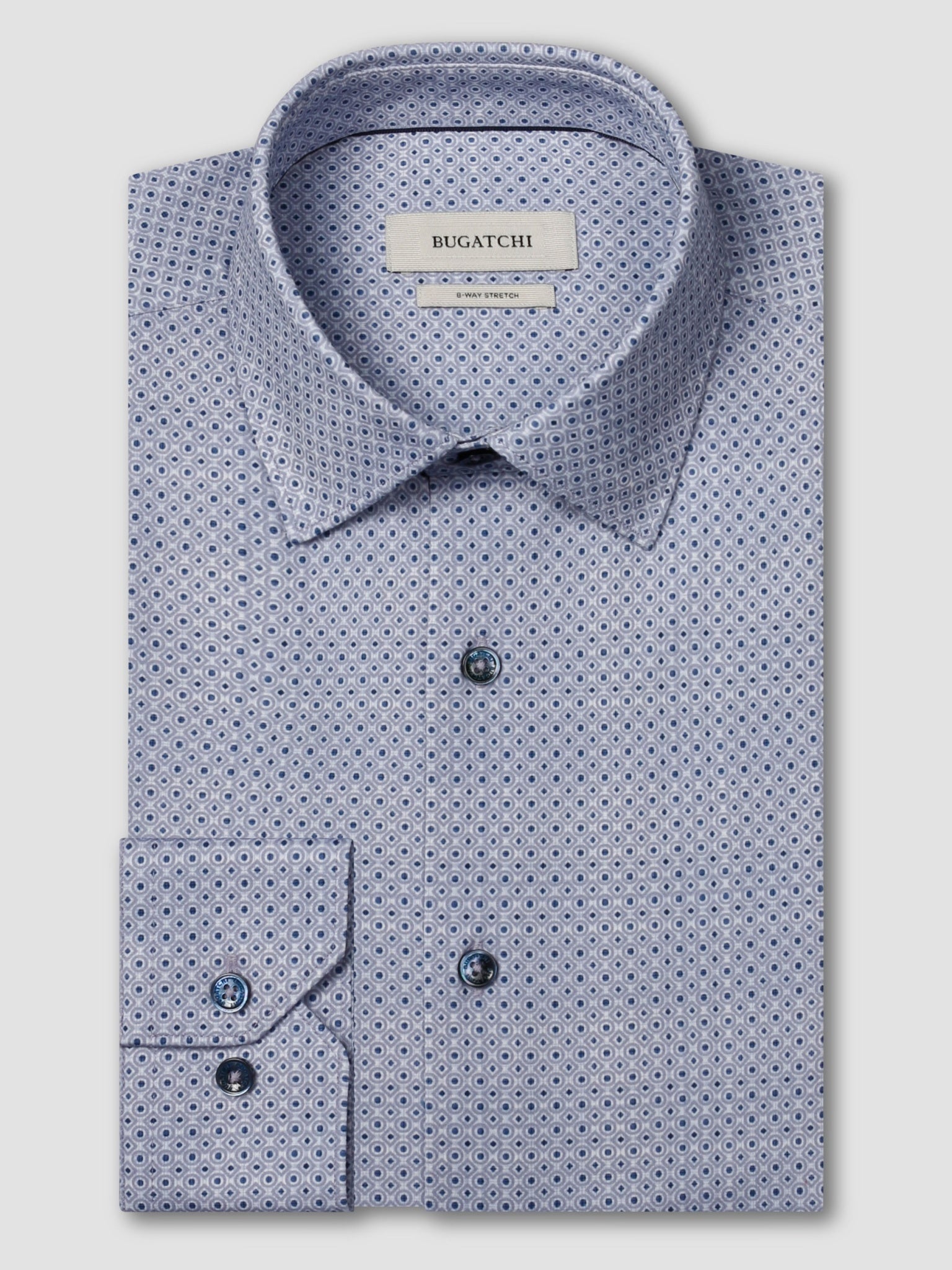 Bugatchi Ooohcotton L/S James Shirt, Orchid | Mondo Uomo Naples FL
