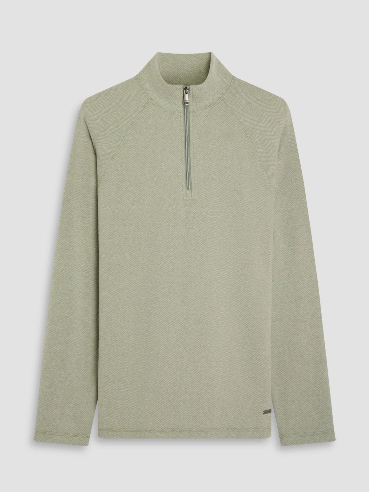Bugatchi L/S Quarter-Zip Knit, Avocado | Mondo Uomo Naples FL